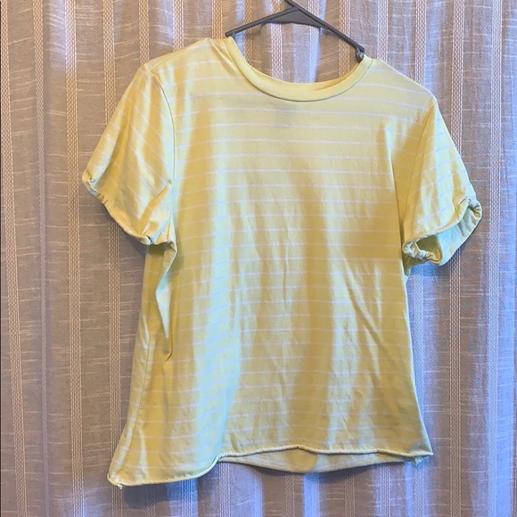 Yellow striped tee - Picture 1 of 4